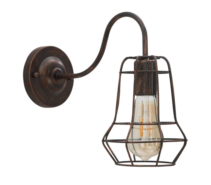 Industriel lampe i jern – 33x15x27 cm