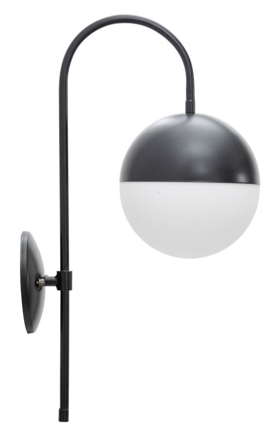 Glam lampe i jern og glas – 19x31x51 cm - væglamper