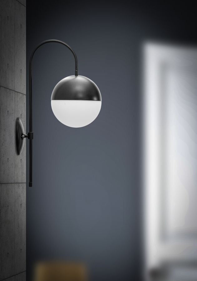 Glam lampe i jern og glas – 19x31x51 cm - væglamper