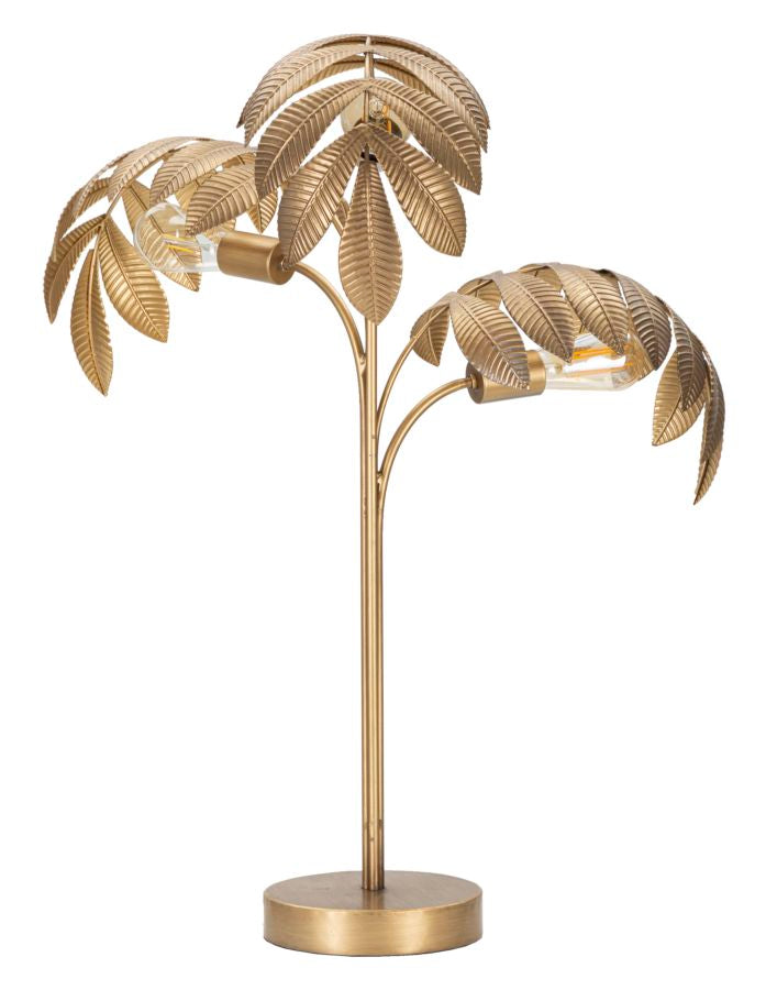 Glam bordlampe i guldfarve, metal – 57x81 cm