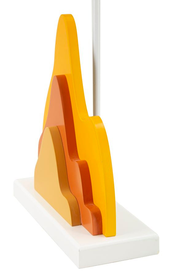 Bord i mdf, jern og stof – 30x57 cm