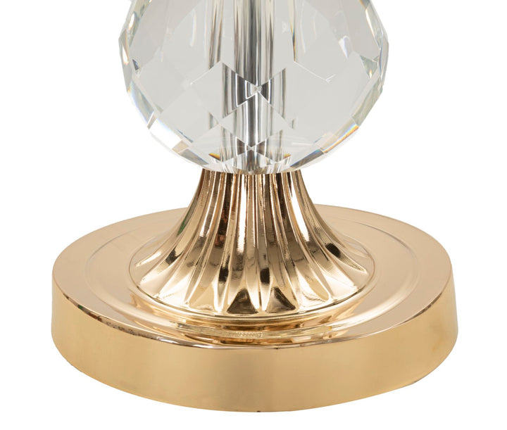 Glam bord i jern, glas og stof – 33x59 cm