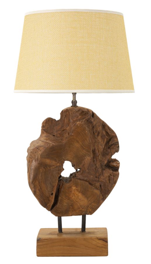 Lampe i teaktræ – 35x69 cm