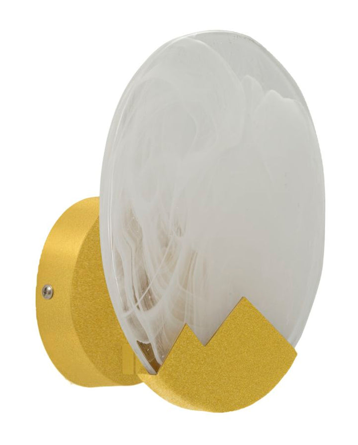 Glam lampe i glas og jern – 20x10 cm