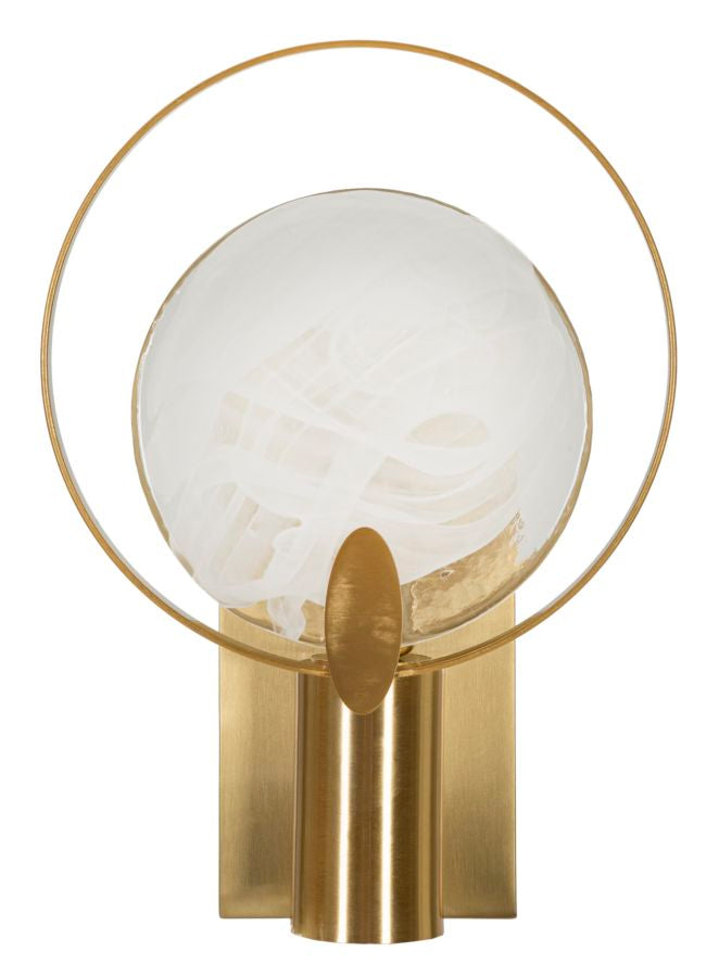 Glam lampe i glas og jern – 20x10x29 cm - væglamper