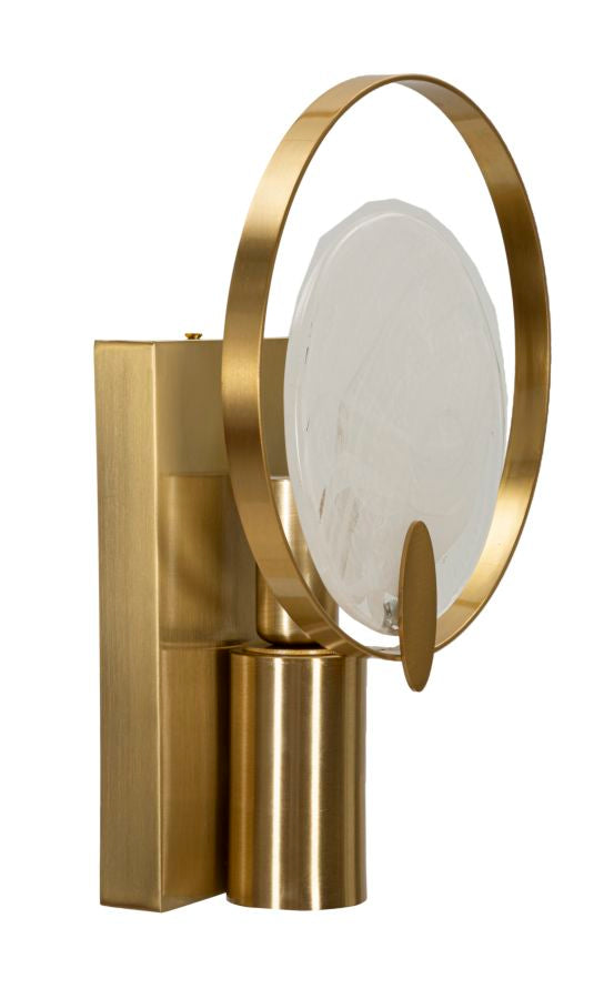 Glam lampe i glas og jern – 20x10x29 cm - væglamper