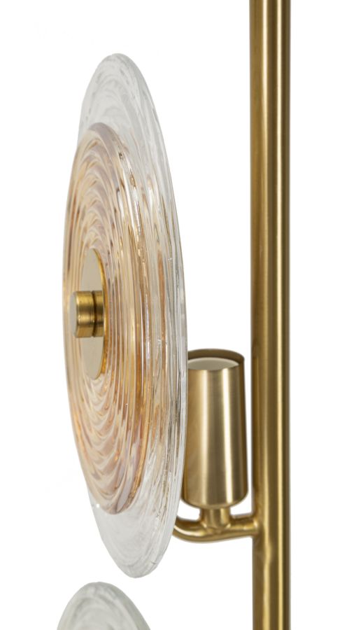 Glam bord i glas og jern – 25x63 cm