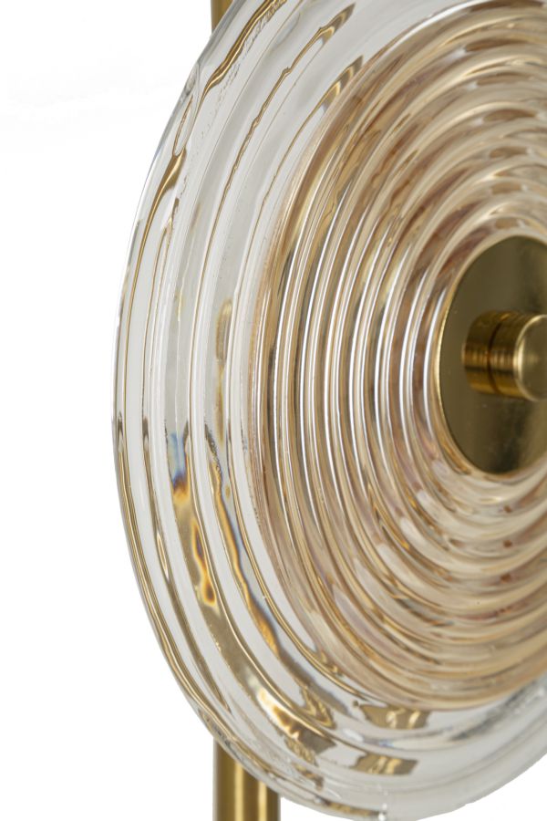 Glam bord i glas og jern – 25x63 cm