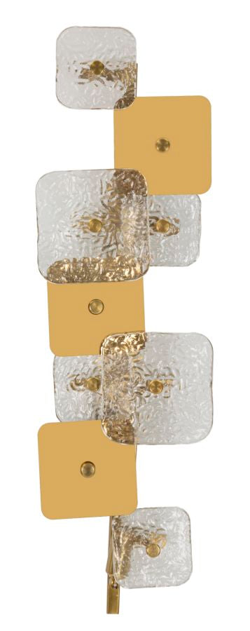 Glam lampe i glas og jern – 24x13x76 cm