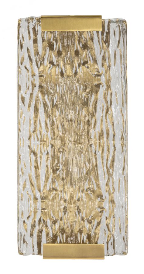 Glam lampe i glas og jern – 36x15x10 cm