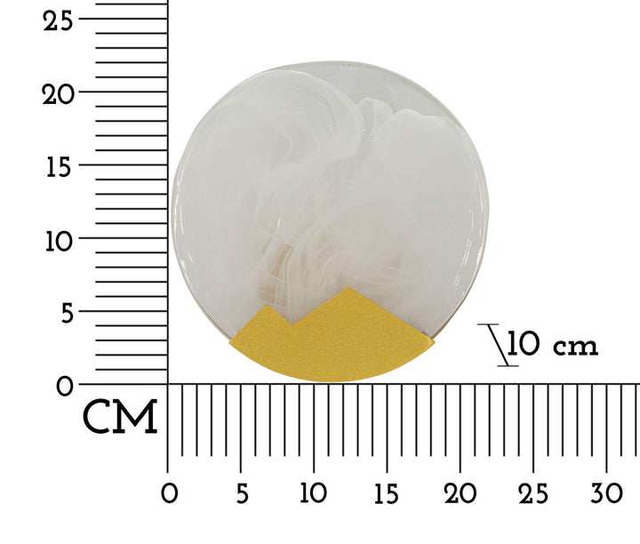 Glam lampe i glas og jern – 20x10 cm