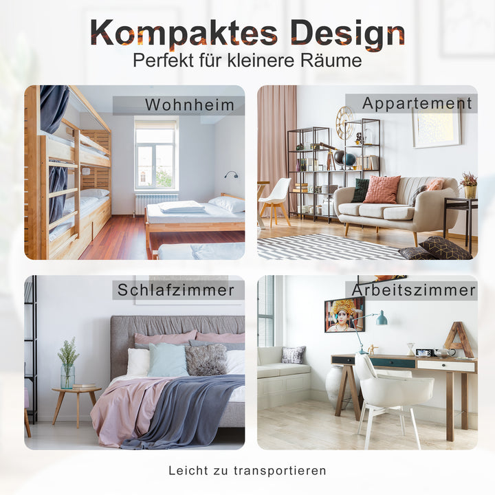 Elektrisk pejs elektrisk pejseovn fritstående pejs med flammeeffekt 600/1200w, metal, sort, 34x17x31 cm