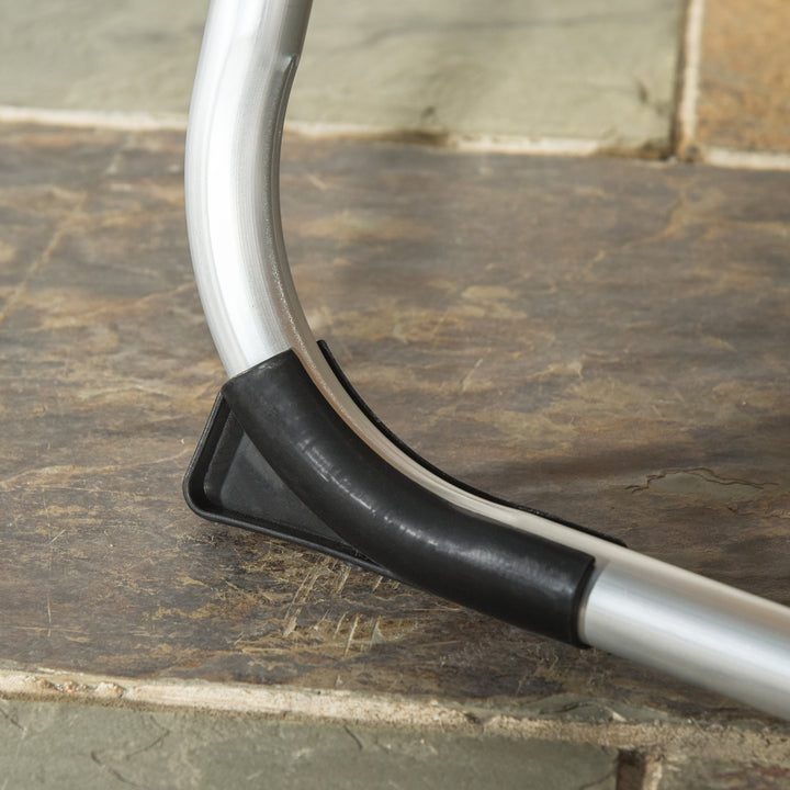 Foldbar liggestol med nakkestøtte, ergonomisk liggestol med 4-niveau justerbar ryglæn, lavet af aluminium, lasteevne op til 120 kg, til have, terrasse, pool, strand, beige