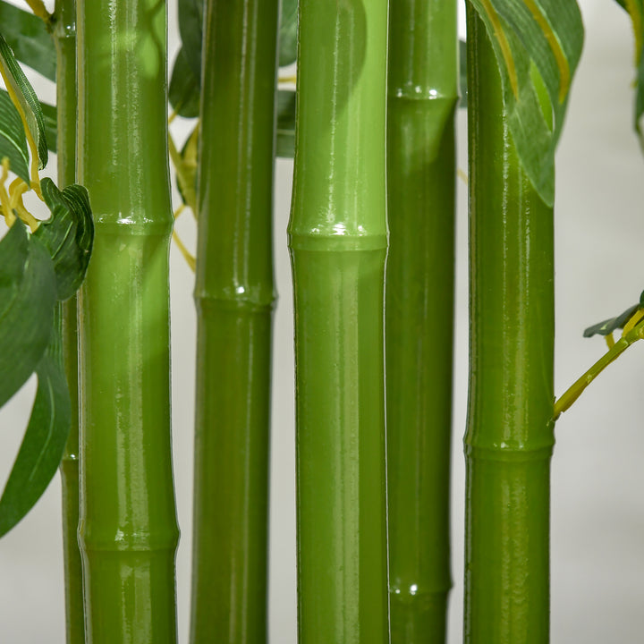 Kunstig bambus stor 160 cm kunstig plante, kunstig bambus, kunstige plastplanter i potte, falsk plante som ægte til stue soveværelse kontor have moderne dekoration gave