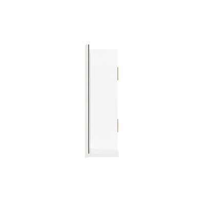 Det stilfulde og funktionelle spejlskab, der giver dig mere plads, 60x12x40 cm, hvid