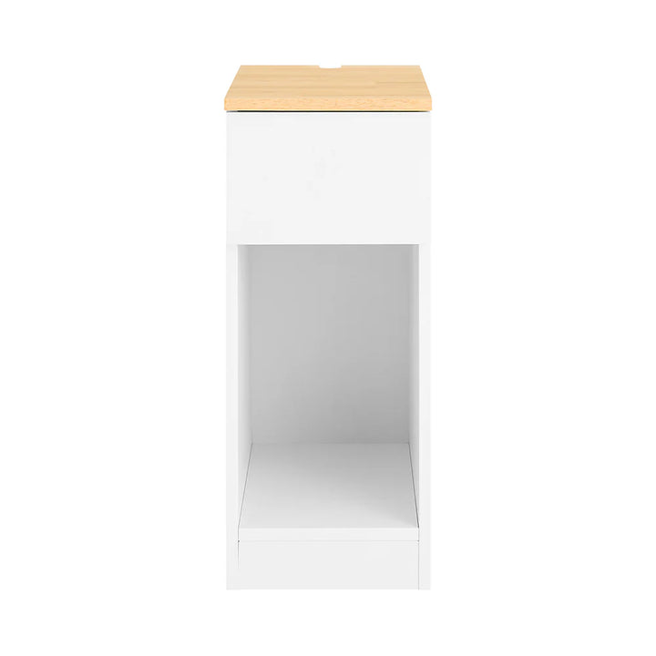 Minimalistisk sidebord i skandi-stil, L20xB40xH60 cm, hvid