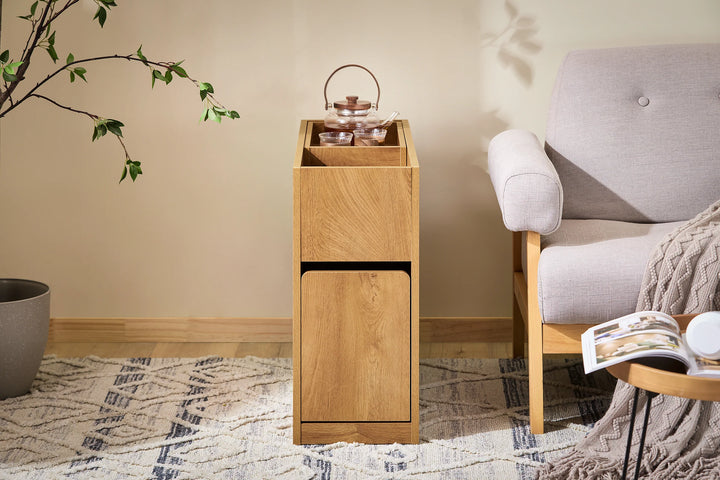 Fleksibelt opbevaringsbord - 70x25x55 cm - naturfarvet