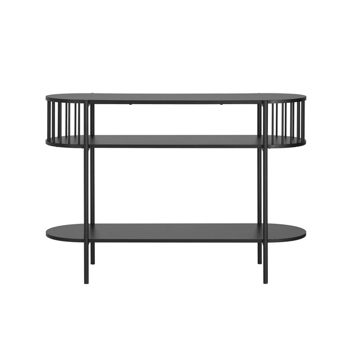 Moderne konsolbord / entrébord med hylde, 110x35x76 cm, sort