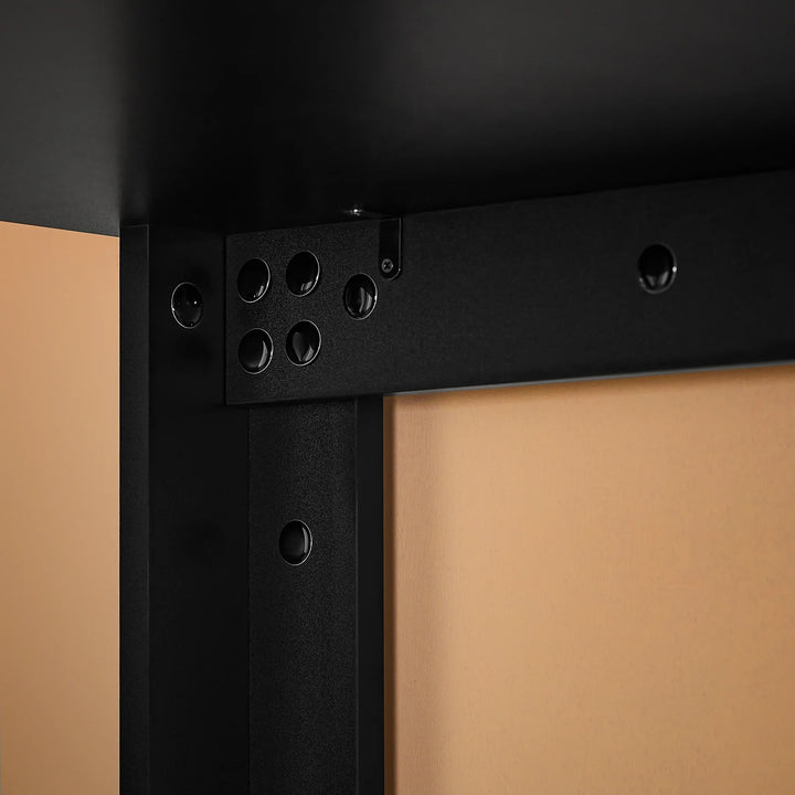 Elegant og pladsbesparende barbord i sort (112 x 57 x 106 cm)