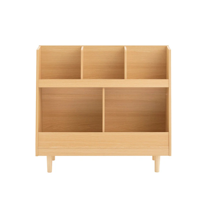 Bogreol til børneværelset, 37x78x87 cm, naturfarvet