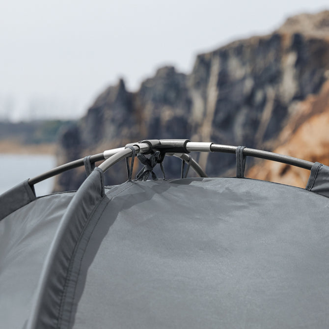 4-i-1 teltseng, komfort og bekvemmelighed til dine eventyr, 193x145x185cm, grå