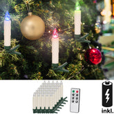 LED juletræslys 30stk Flerfarvet inkl. Batterier