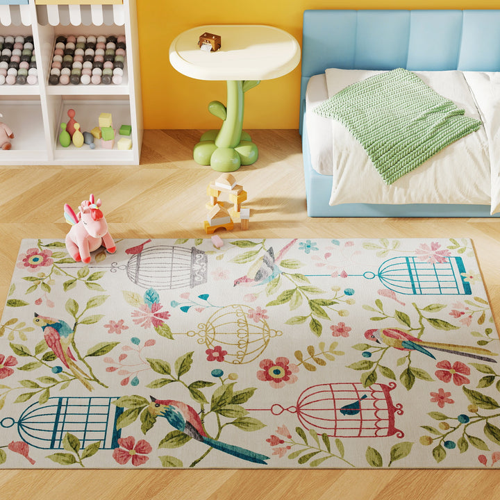 Landligt tæppe, alsidig, polyester, nem at vedligeholde, skridsikker, farverig