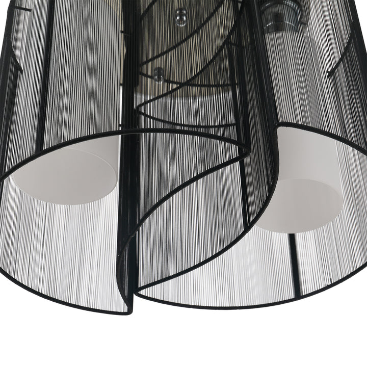 Loftlampe med 2 pærer e27 badeværelseslampe moderne køkkenlampe lampe til soveværelse, badeværelse, køkken, stue hvid ø47,5 x 33 cm (uden pærer)