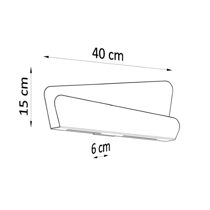 Væglampe BASCIA hvid