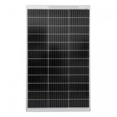 Solpanel monokrystallinsk - 130 W, 18 V til 12 V batterier, solcelle, ladekabel, silicium