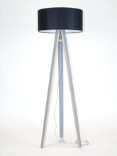 WANDA Gulvlampe 45x140cm - Hvid / Hvid Lampeskærm / Zig-zag