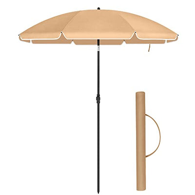 Parasol, solbeskyttelse, UPF 50+, Taupe, 160 cm