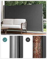 Skygge og privatliv på terrassen: 200 x 400 cm markise i elegant røget grå