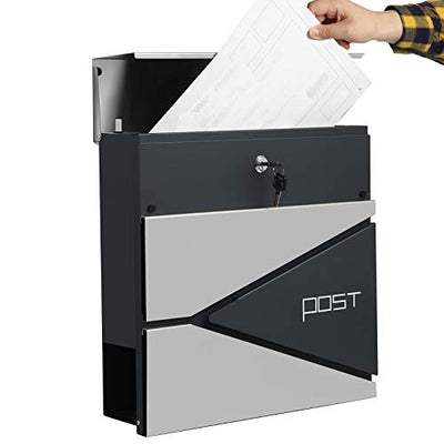 Praktisk og elegant: postkasse med lås, fremhæver funktionalitet og design, antracit