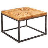 Sofabord træ massivt 55x55 cm stue bord moderne bord sofabord - Lammeuld.dk