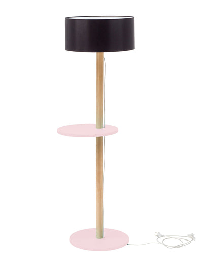 UFO Gulvlampe 45x150cm Powder Pink / Sort Lampeskærm