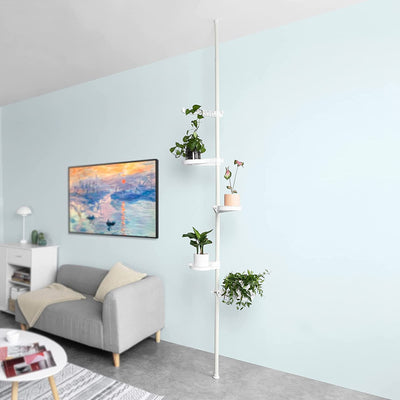 Flower Pot Holder Shelf 5 niveauer justerbar højde Perfekt til boligindretning og stuen