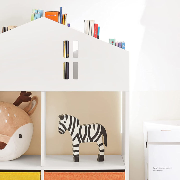 Stof skuffer i legetøjshylden opbevaring