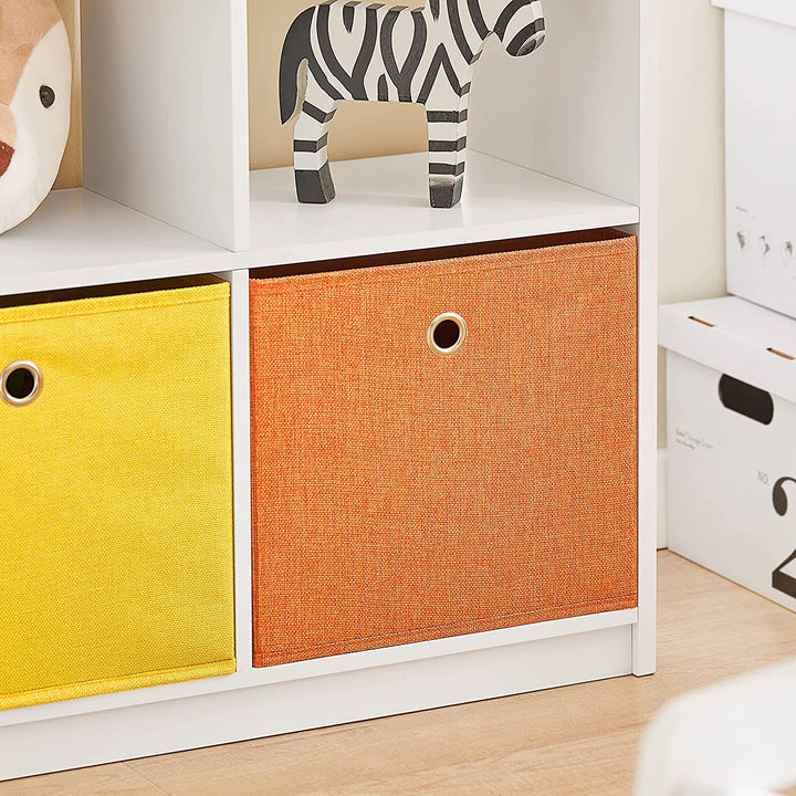 Stof skuffer i legetøjshylden opbevaring