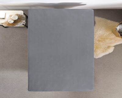 Jersey-lagen til topmadras, grå 190/200 x 200/220 cm