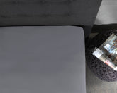 Jersey-lagen til topmadras, grå 190/200 x 200/220 cm