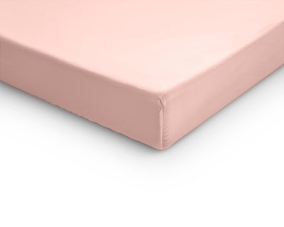 Lagen i satin til topmadras, pink 160 x 200 cm