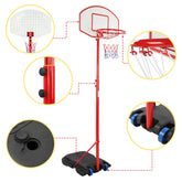 Basketballkurv - Justerbar højde (148 - 200), med stativ, luftpumpe, hjul