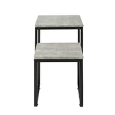 Indskudsborde til stuen, betongrå