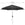 Parasol - 270 cm, med håndsving, vandtæt, UV-beskyttelse, mørkegrå