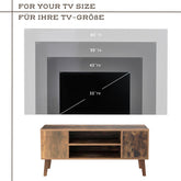 TV-møbel til 65 tommer TV, 110 x 50 x 40 cm, brun