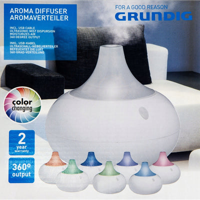 Aroma Diffuser USB LED Lys 8 Farver Aromaterapi