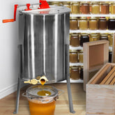 Honningudtrækker - lavet af rustfrit stål, manuel, Ø490 mm, med låg