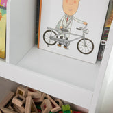 Reol til børn, velegnet til opbevaring af legetøj, 86 x 36 x 76 cm
