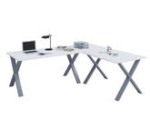 Hjørne Skrivebord "Lona" 130X130X50 cm | X-Fødder